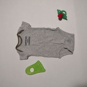 🍌s over Mommy 3mo onsie